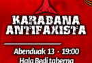Karabana Antifaxistaren aurkezpena Gasteizko Hala Bedi tabernan